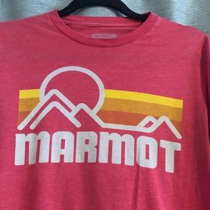 Men’s Red Marmot T-Shirt